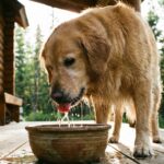 Hund trinkt viel